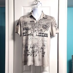 Mens Teshio Company Graffic SS Polo Shirt